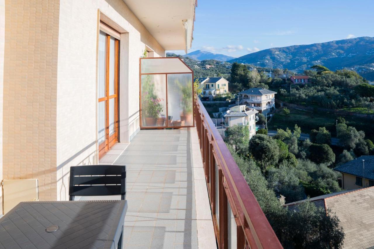 Апартаменты 093 - Casa Panorama, Vista Mare E Vista Portofino, 500 Metri Centro Di Chiavari, Posto Auto Gratis Incluso Экстерьер фото