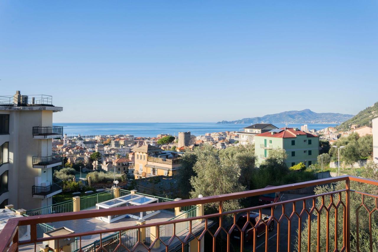 Апартаменты 093 - Casa Panorama, Vista Mare E Vista Portofino, 500 Metri Centro Di Chiavari, Posto Auto Gratis Incluso Экстерьер фото