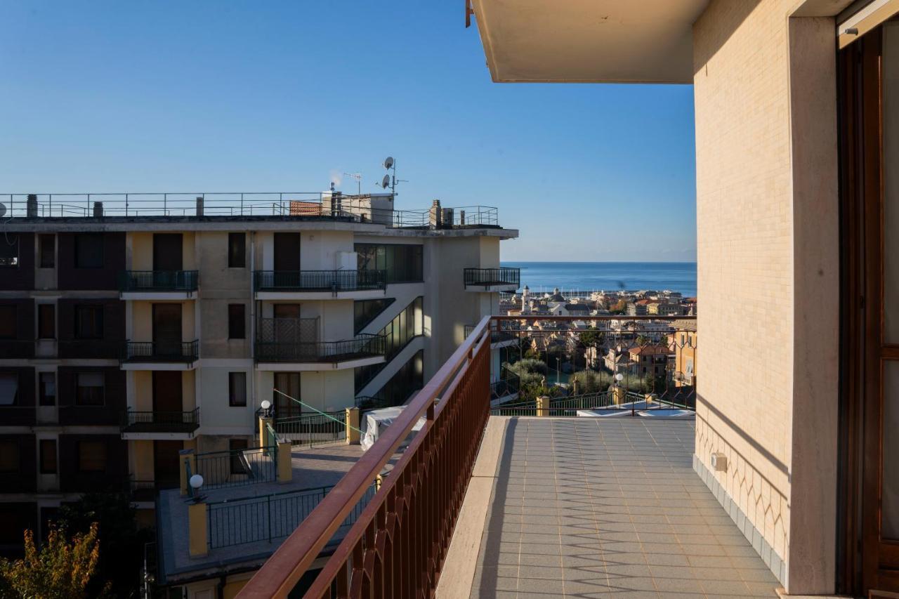 Апартаменты 093 - Casa Panorama, Vista Mare E Vista Portofino, 500 Metri Centro Di Chiavari, Posto Auto Gratis Incluso Экстерьер фото